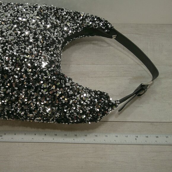 Sequin Evening Boho Bing Embellished Feminine Formal Shoulder Bag Purse - Picture 5 of 9